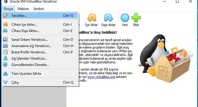 Oracle VM Virtualbox Emülatör Kurulumu