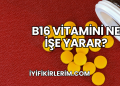 B16 Vitamini Ne İşe Yarar?